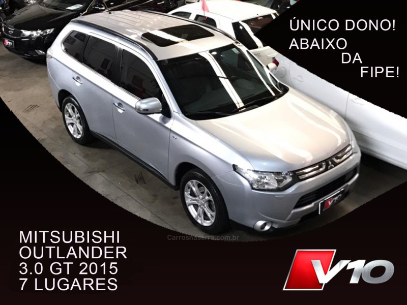outlander 3.0 gt 4x4 v6 24v gasolina 4p automatico 2015 caxias do sul