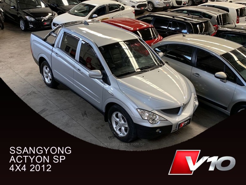 actyon sports 2.0 gls 4x4 cd 16v turbo intercooler diesel 4p automatico 2012 caxias do sul