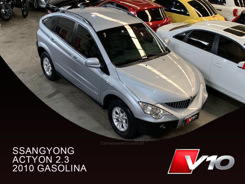 actyon 2.3 glx 4x2 16v 150cv gasolina 4p automatico 2010 caxias do sul