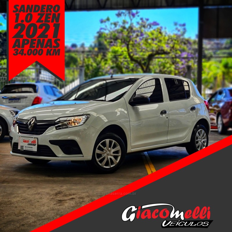sandero 1.0 life 12v flex 4p manual 2021 caxias do sul