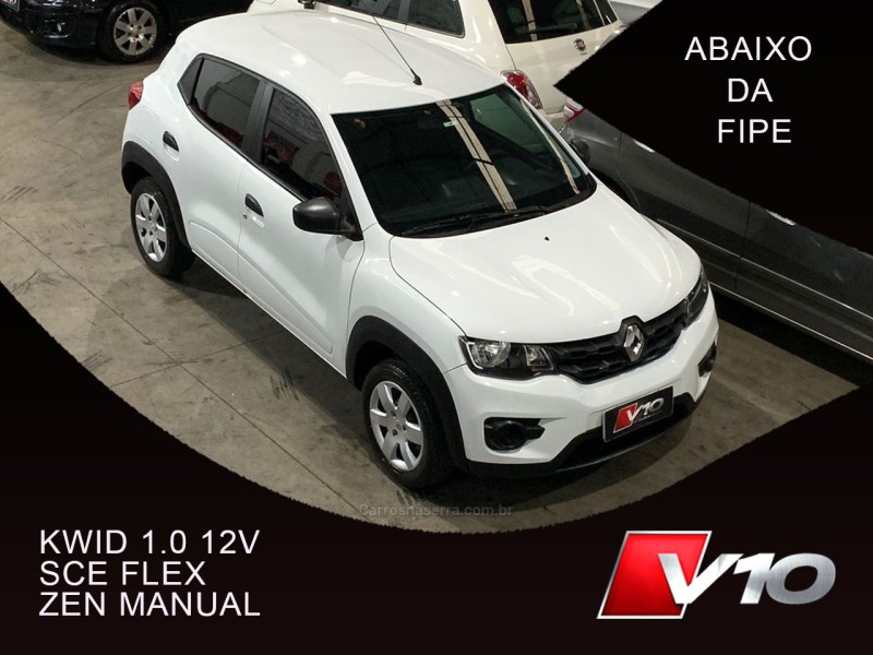 kwid 1.0 12v sce flex zen manual 2019 caxias do sul
