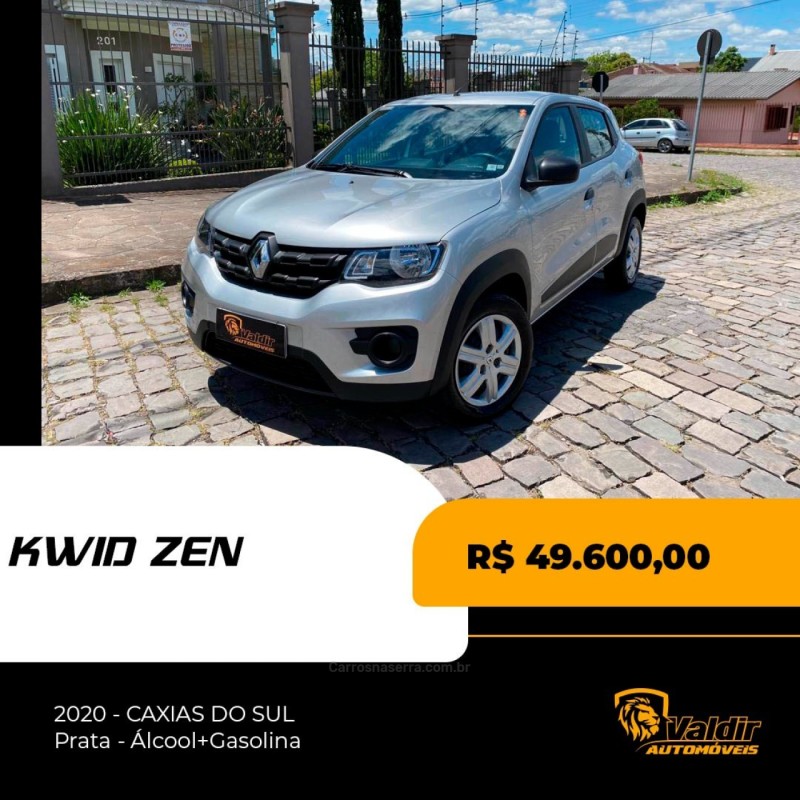 kwid 1.0 12v sce flex zen manual 2020 caxias do sul