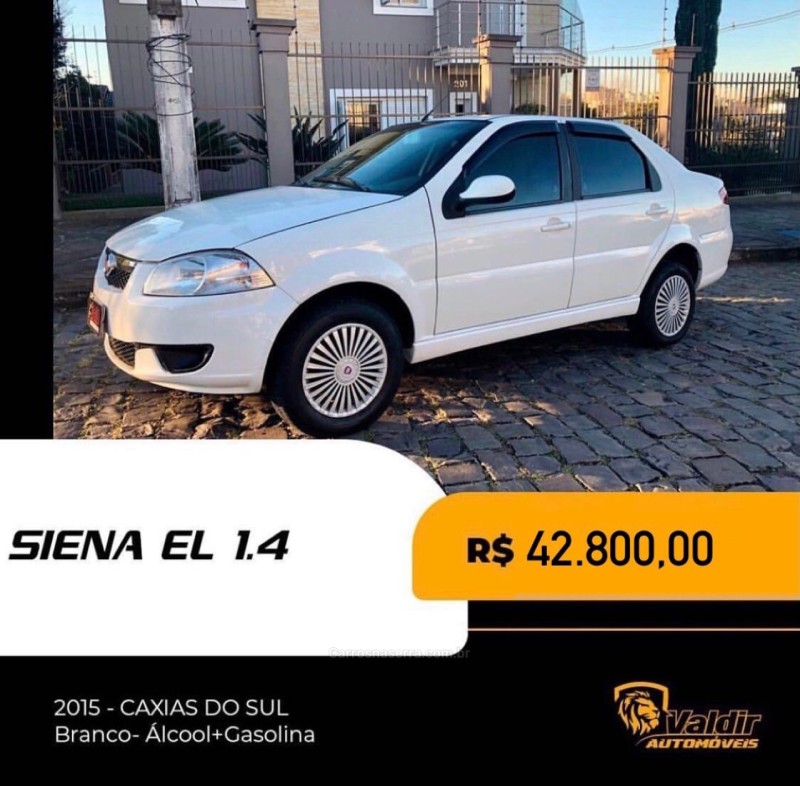 siena 1.4 mpi el 8v flex 4p manual 2015 caxias do sul