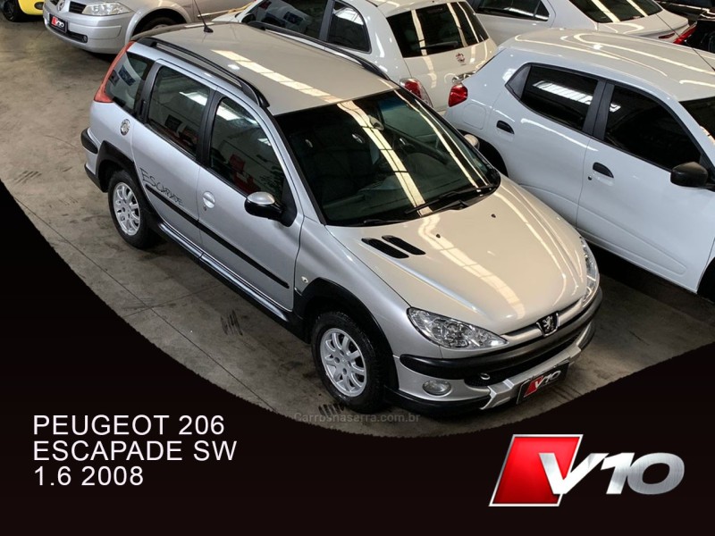 206 1.6 escapade sw 16v flex 4p manual 2008 caxias do sul