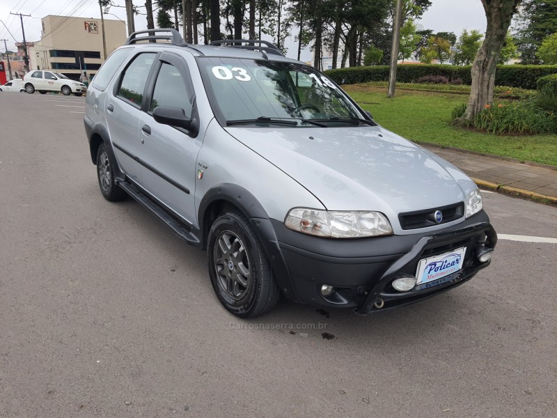 palio 1.6 mpi adventure weekend 16v gasolina 4p manual 2003 caxias do sul