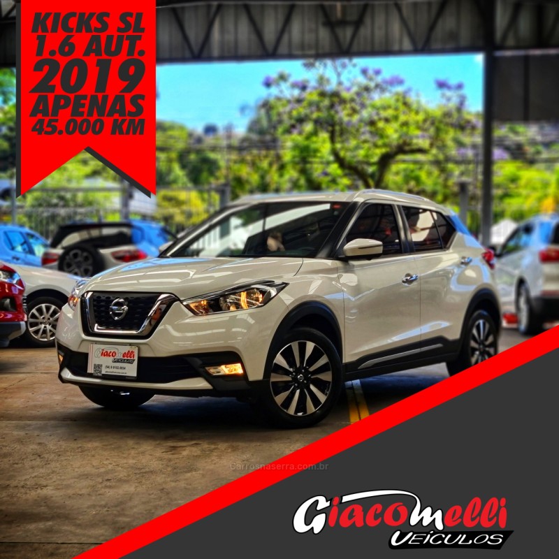 kicks 1.6 16v flex sl 4p xtronic 2019 caxias do sul