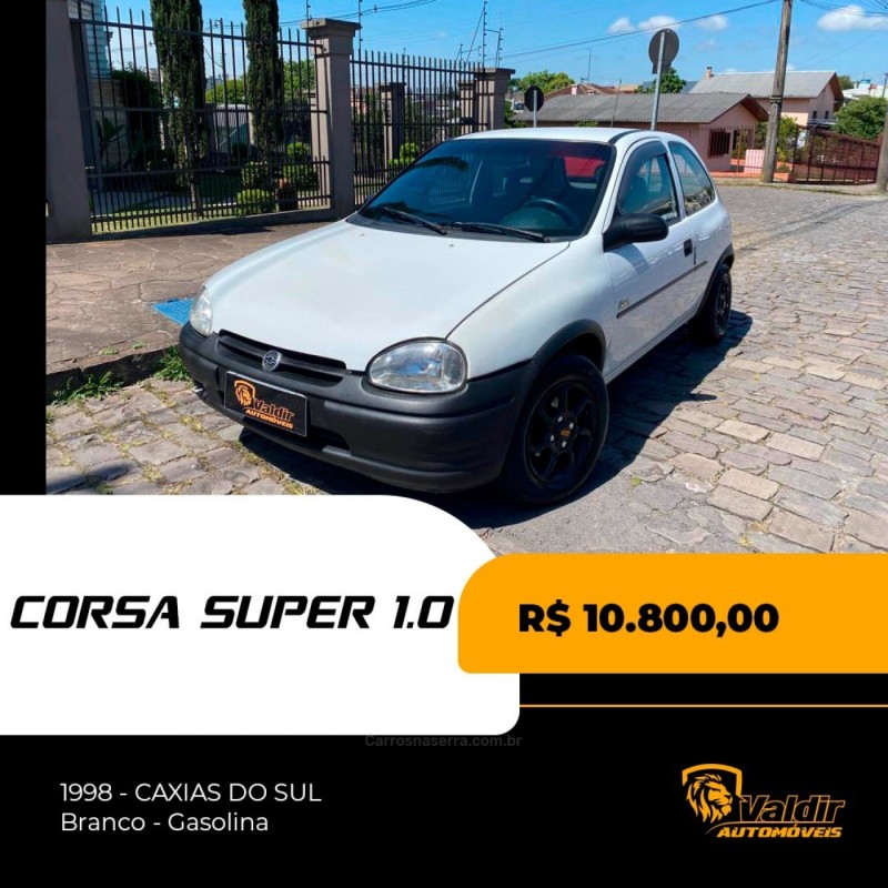 corsa 1.0 mpfi super 8v gasolina 2p manual 1998 caxias do sul