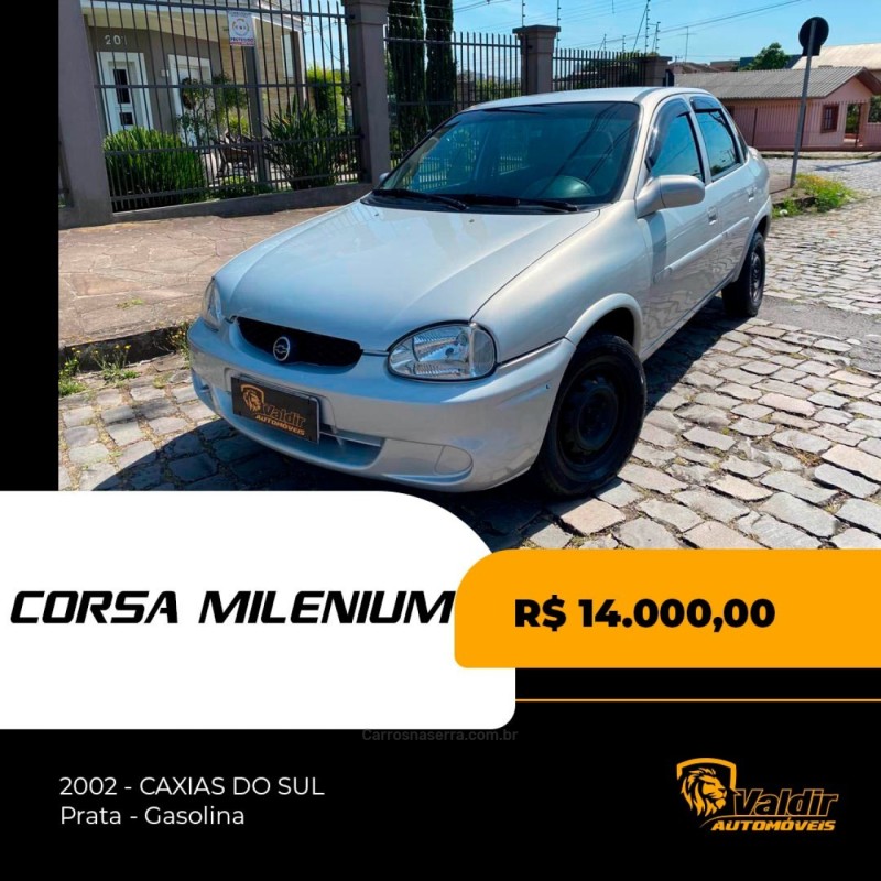 corsa 1.0 mpfi milenium sedan 16v gasolina 4p manual 2002 caxias do sul