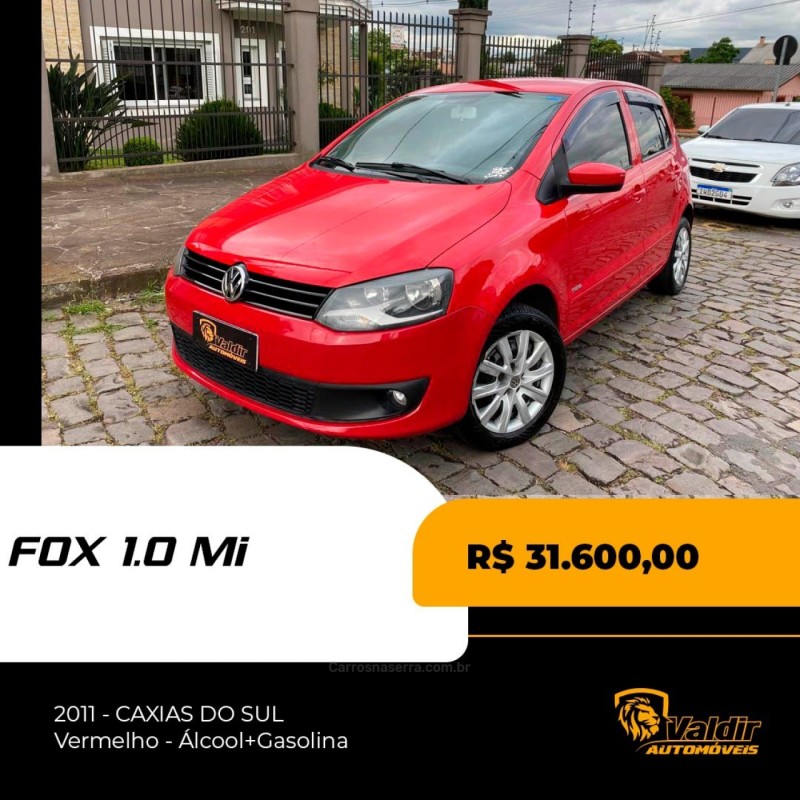 fox 1.0 mi city 8v flex 4p manual 2011 caxias do sul