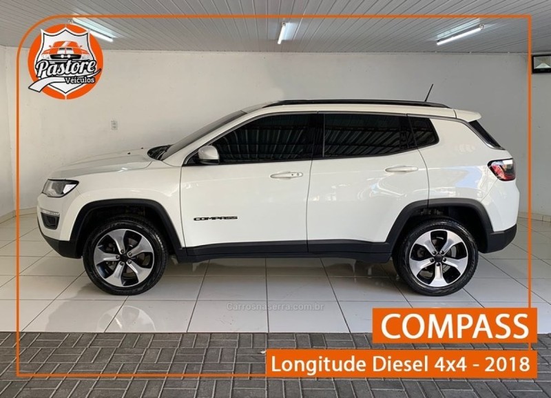 COMPASS 2.0 16V DIESEL LONGITUDE 4X4 AUTOMÁTICO - 2018 - VACARIA