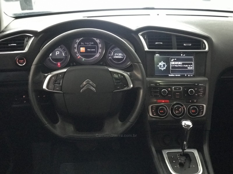 C4 LOUNGE 1.6 EXCLUSIVE 16V TURBO GASOLINA 4P AUTOMÁTICO - 2014 - PASSO FUNDO