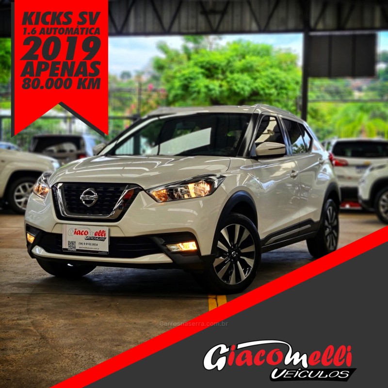kicks 1.6 16v flex sv 4p xtronic 2019 caxias do sul