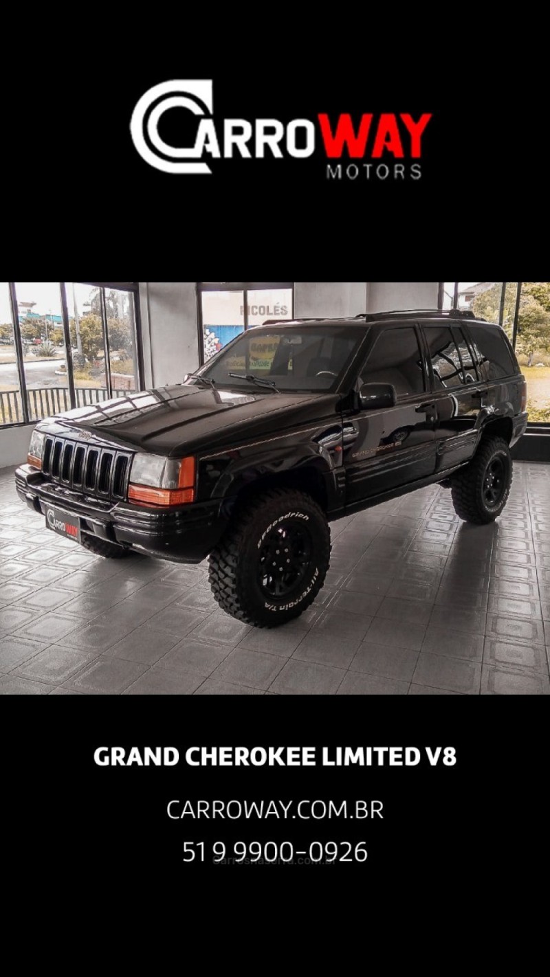 GRAND CHEROKEE 5.2 LIMITED 4X4 V8 16V GASOLINA 4P AUTOMÁTICO - 1997 - FELIZ