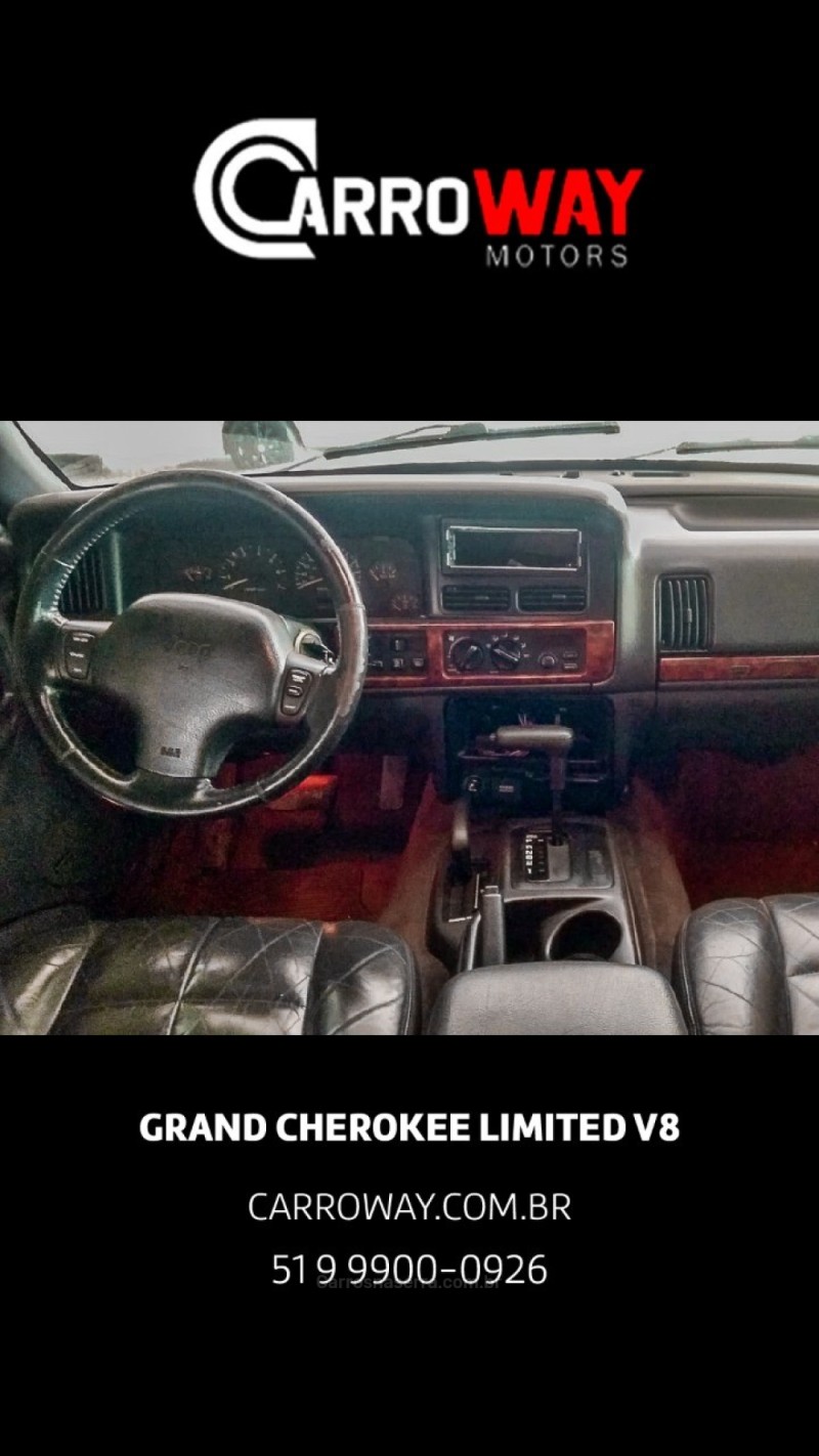 GRAND CHEROKEE 5.2 LIMITED 4X4 V8 16V GASOLINA 4P AUTOMÁTICO - 1997 - FELIZ