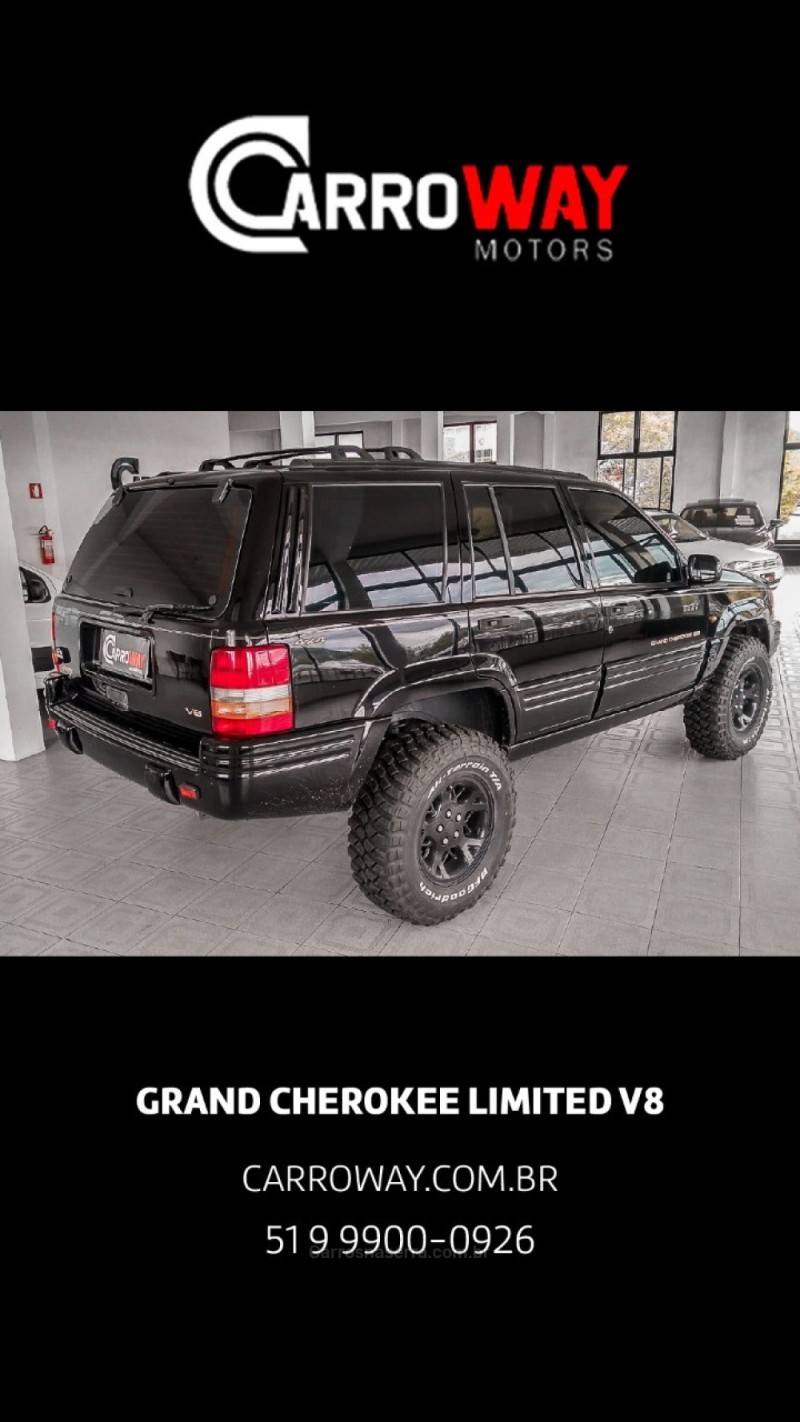 GRAND CHEROKEE 5.2 LIMITED 4X4 V8 16V GASOLINA 4P AUTOMÁTICO - 1997 - FELIZ