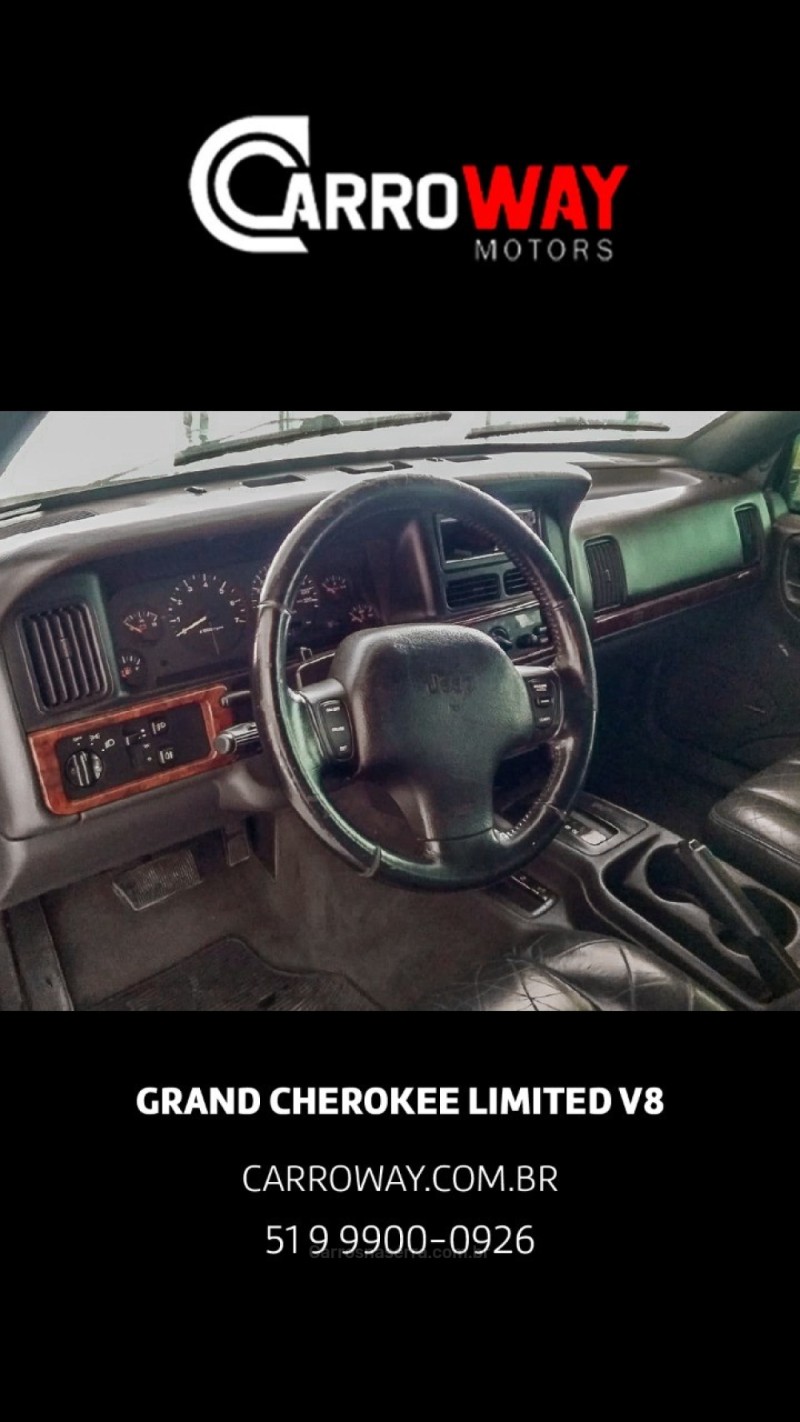 GRAND CHEROKEE 5.2 LIMITED 4X4 V8 16V GASOLINA 4P AUTOMÁTICO - 1997 - FELIZ