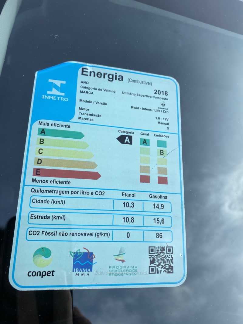 KWID 1.0 12V SCE FLEX ZEN MANUAL - 2018 - VACARIA