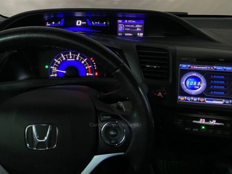 CIVIC 2.0 LXR 16V FLEX 4P AUTOMÁTICO - 2016 - NOVA PRATA