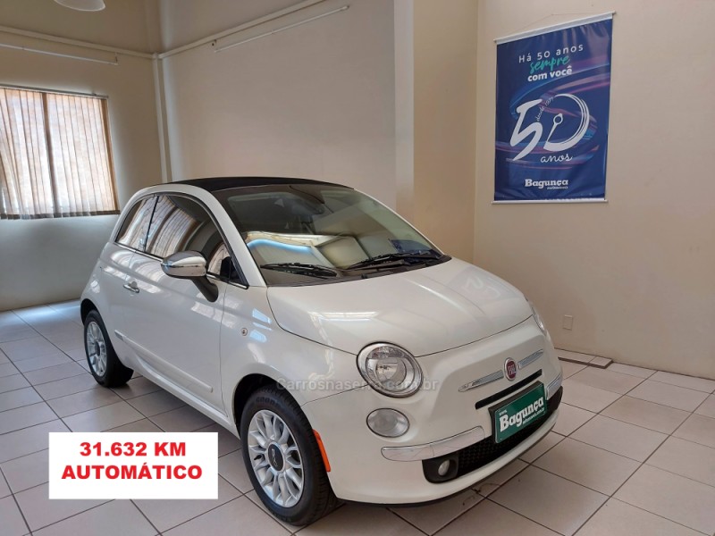 500 1.4 cabrio 16v flex 2p automatico 2014 novo hamburgo