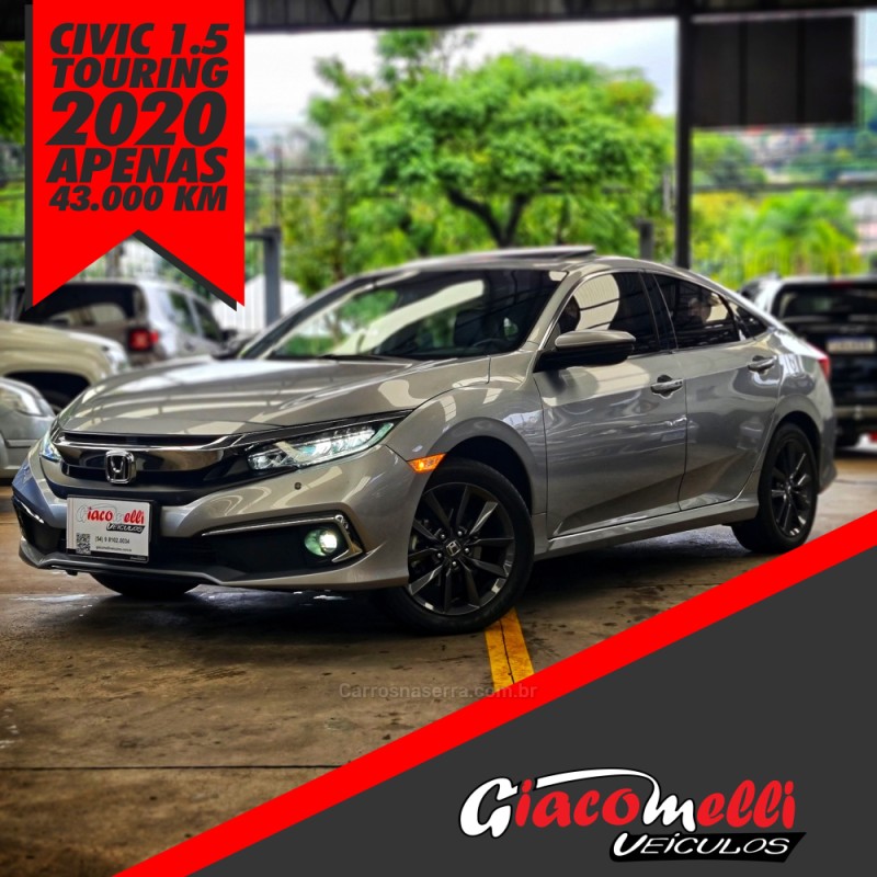 civic 1.5 16v turbo gasolina touring 4p cvt 2020 caxias do sul