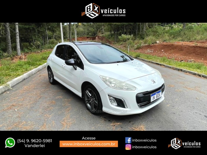 308 1.6 GRIFFE THP 16V GASOLINA 4P AUTOMÁTICO - 2014 - GRAMADO