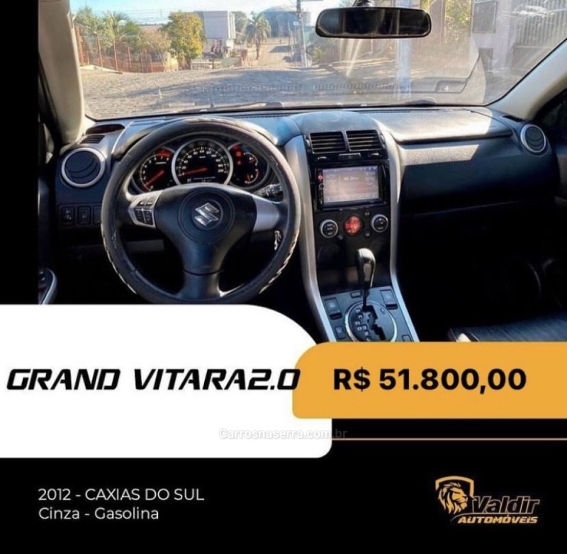 GRAND VITARA 2.0 4X2 16V GASOLINA 4P AUTOMÁTICO - 2012 - CAXIAS DO SUL