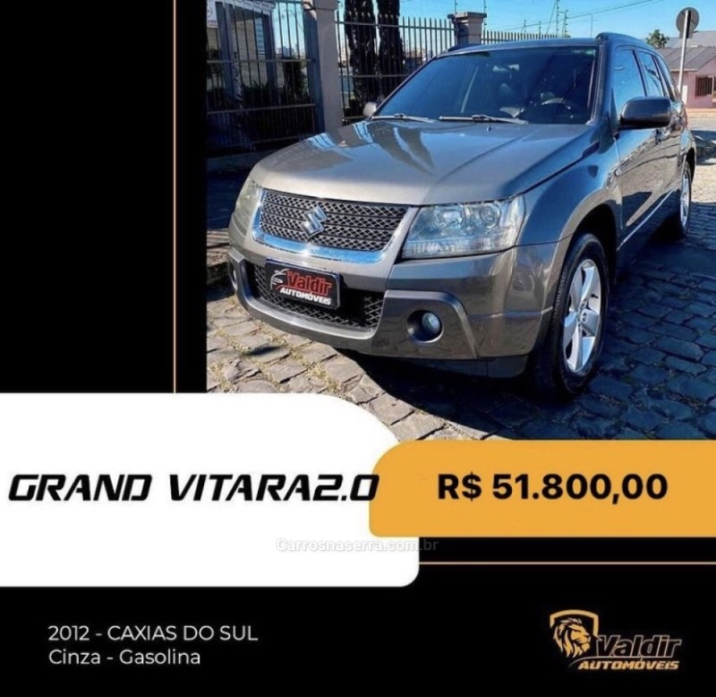 GRAND VITARA 2.0 4X2 16V GASOLINA 4P AUTOMÁTICO - 2012 - CAXIAS DO SUL