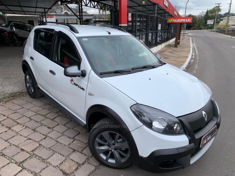 sandero 1.6 stepway rip curl 8v flex 4p manual 2012 caxias do sul