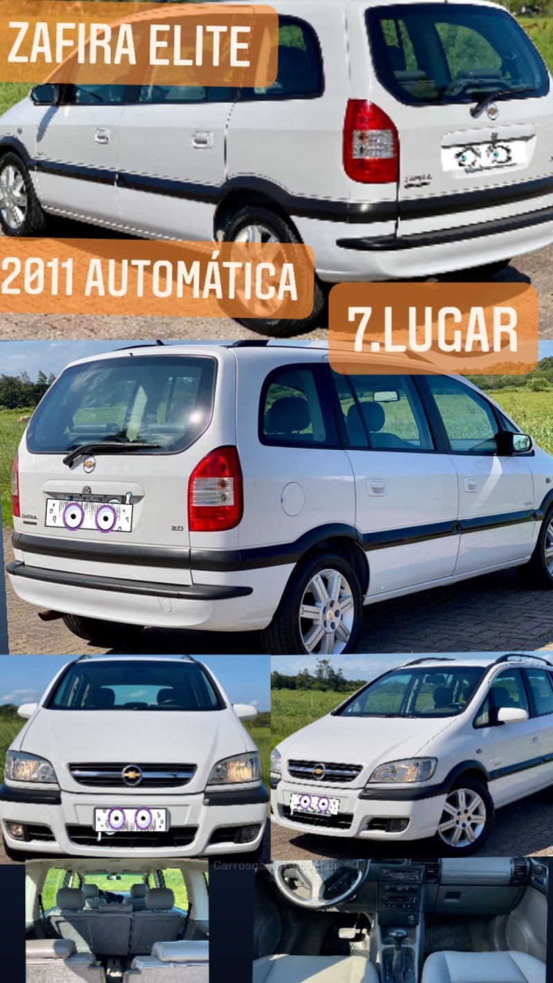 zafira 2.0 mpfi elite 8v flex 4p automatico 2011 novo hamburgo