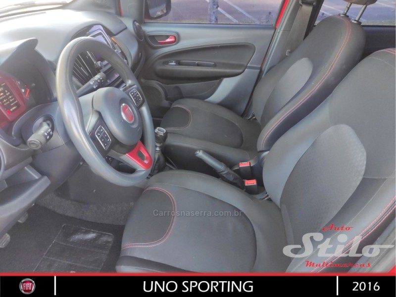 UNO 1.4 EVO SPORTING 8V FLEX 4P MANUAL - 2016 - BENTO GONçALVES