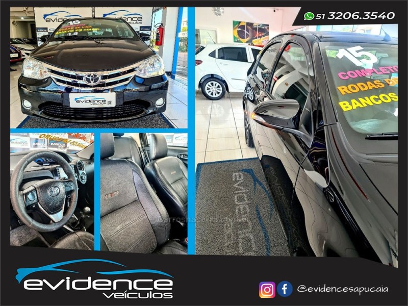 ETIOS 1.5 PLATINUM SEDAN 16V FLEX 4P MANUAL - 2015 - SAPUCAIA DO SUL