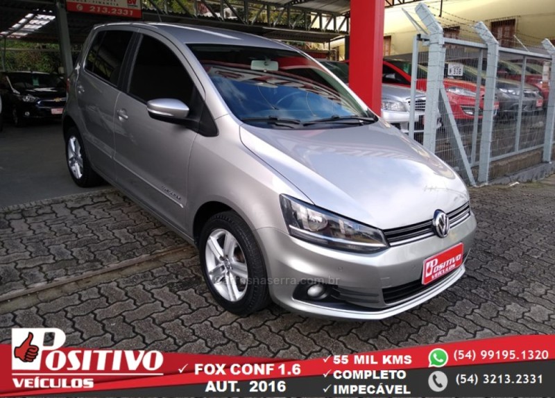 fox 1.6 msi comfortline 8v flex 4p automatizado 2016 caxias do sul