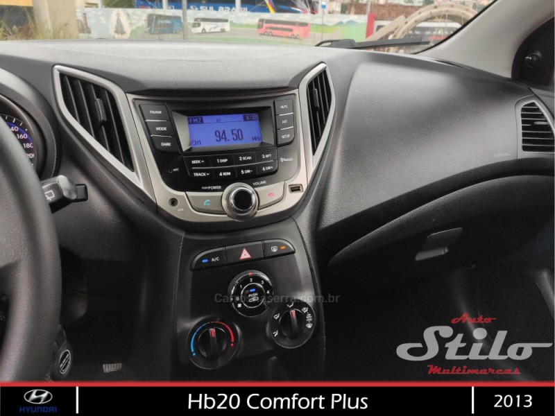 HB20 1.6 COMFORT PLUS 16V FLEX 4P MANUAL - 2013 - BENTO GONçALVES