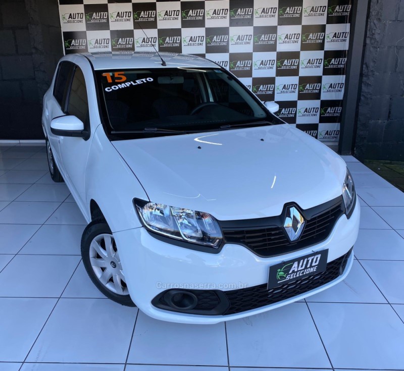 sandero 1.0 authentique 16v flex 4p manual 2015 caxias do sul