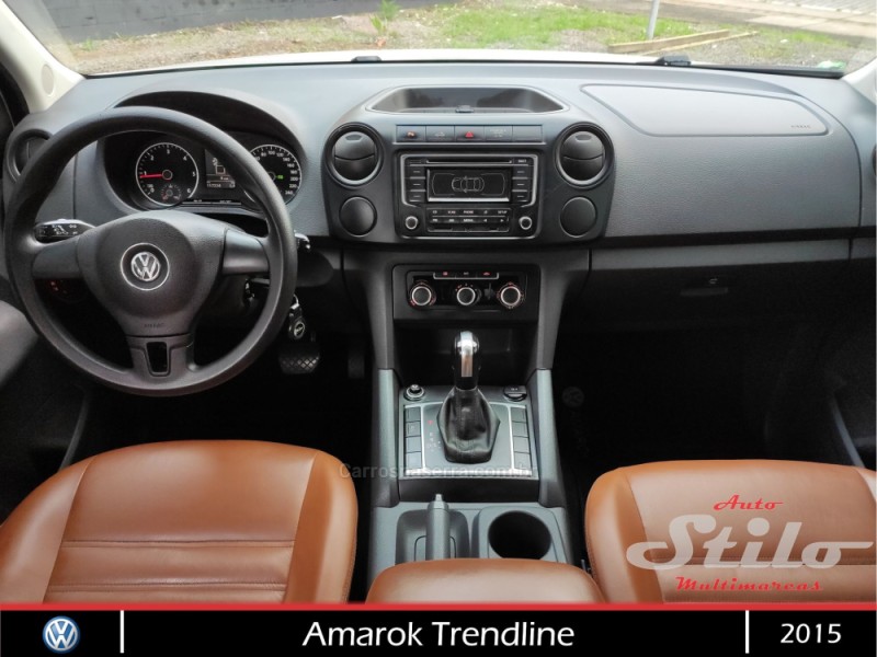 AMAROK 2.0 TRENDLINE 4X4 CD 16V TURBO INTERCOOLER DIESEL 4P AUTOMÁTICO - 2015 - BENTO GONçALVES