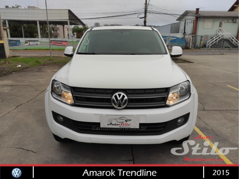 AMAROK 2.0 TRENDLINE 4X4 CD 16V TURBO INTERCOOLER DIESEL 4P AUTOMÁTICO - 2015 - BENTO GONçALVES