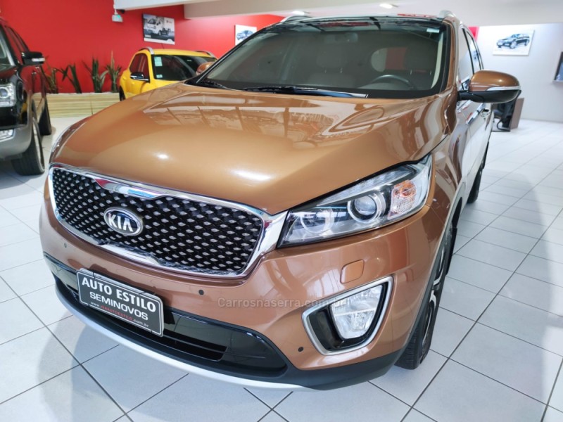 SORENTO 3.3 EX V6 24V GASOLINA 4P 7 LUGARES AUTOMATICO - 2016 - CAXIAS DO SUL