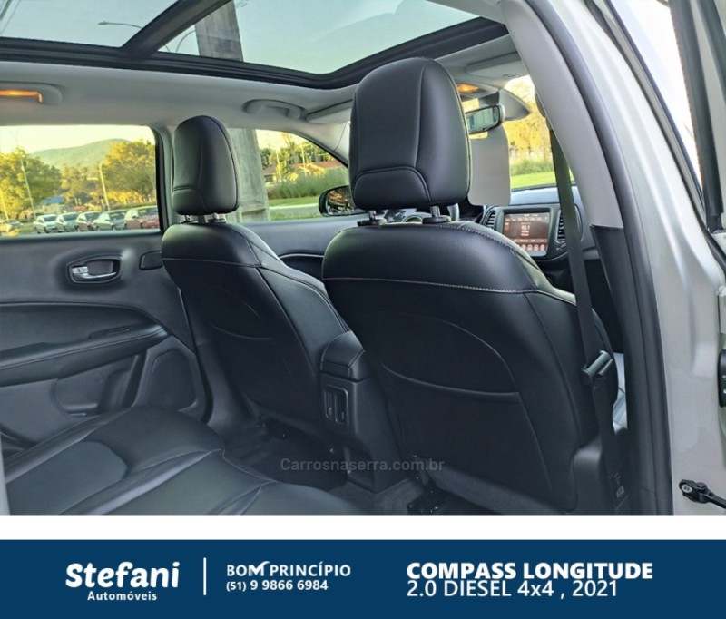 COMPASS 2.0 16V DIESEL LONGITUDE 4X4 AUTOMÁTICO - 2021 - BOM PRINCíPIO