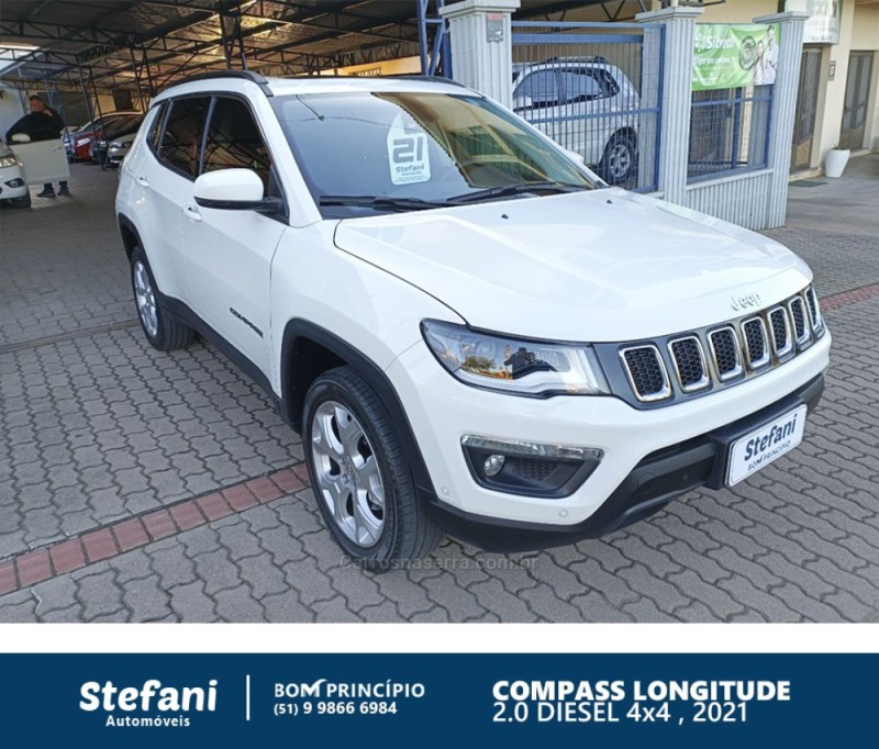 COMPASS 2.0 16V DIESEL LONGITUDE 4X4 AUTOMÁTICO - 2021 - BOM PRINCíPIO