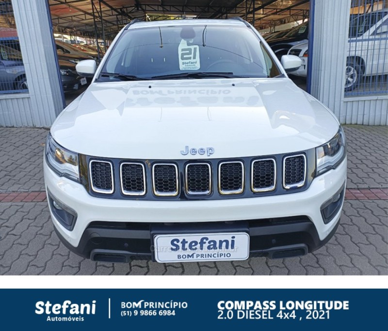COMPASS 2.0 16V DIESEL LONGITUDE 4X4 AUTOMÁTICO - 2021 - BOM PRINCíPIO