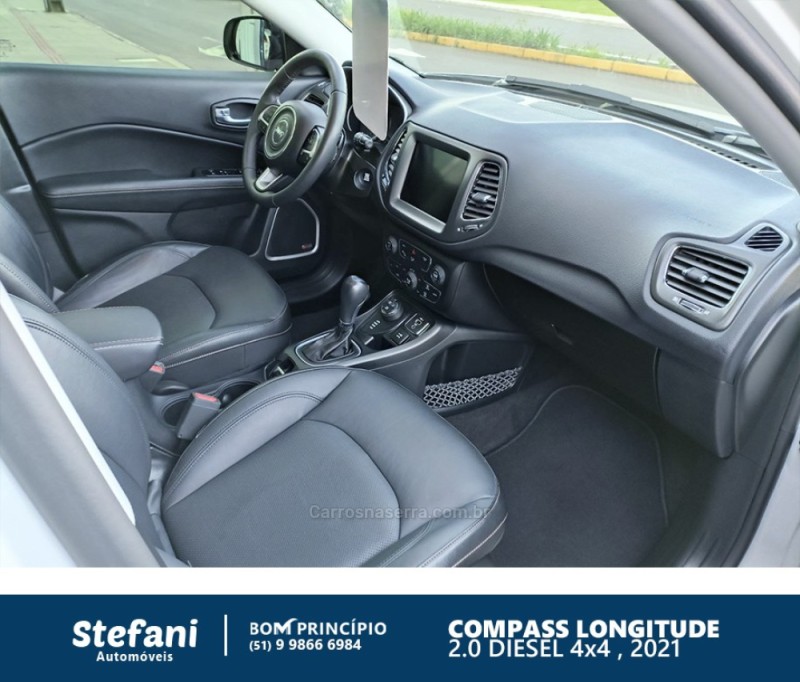 COMPASS 2.0 16V DIESEL LONGITUDE 4X4 AUTOMÁTICO - 2021 - BOM PRINCíPIO