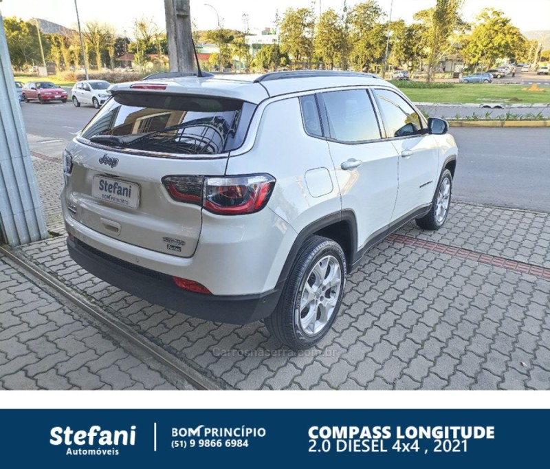 COMPASS 2.0 16V DIESEL LONGITUDE 4X4 AUTOMÁTICO - 2021 - BOM PRINCíPIO