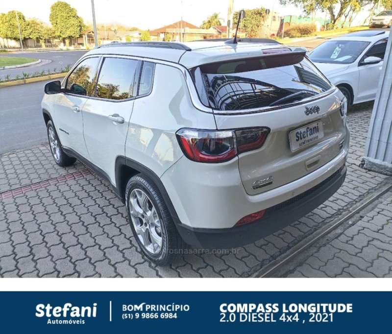 COMPASS 2.0 16V DIESEL LONGITUDE 4X4 AUTOMÁTICO - 2021 - BOM PRINCíPIO