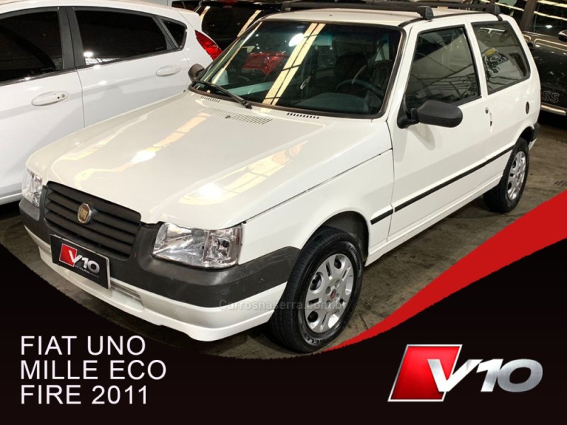 UNO 1.0 MPI MILLE FIRE ECONOMY 8V FLEX 2P MANUAL - 2011 - CAXIAS DO SUL