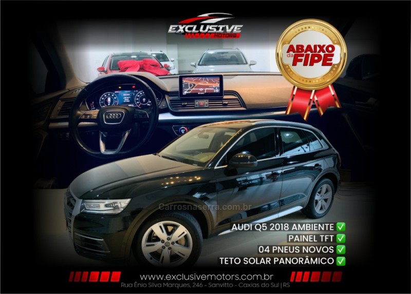 q5 2.0 tfsi ambiente 16v gasolina 4p automatico 2018 caxias do sul