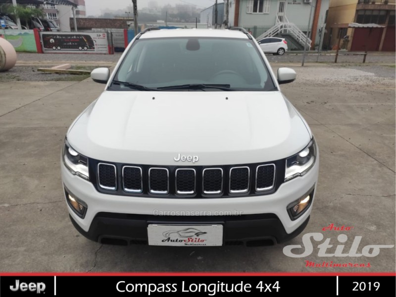COMPASS 2.0 LONGITUDE TD350 TURBO DIESEL 4X4 4P AUTOMÁTICO - 2019 - BENTO GONçALVES