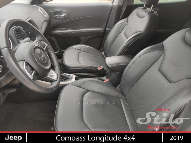 COMPASS 2.0 LONGITUDE TD350 TURBO DIESEL 4X4 4P AUTOMÁTICO - 2019 - BENTO GONçALVES