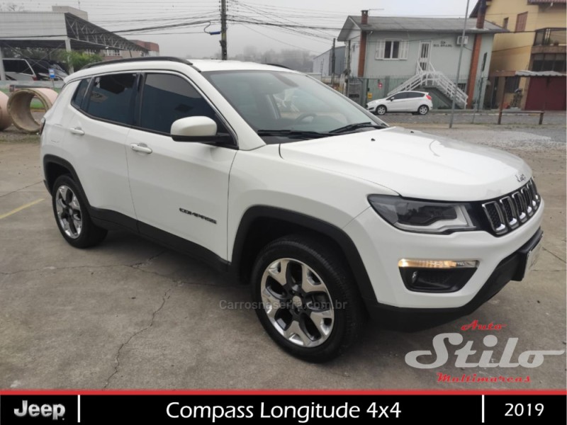 COMPASS 2.0 LONGITUDE TD350 TURBO DIESEL 4X4 4P AUTOMÁTICO - 2019 - BENTO GONçALVES