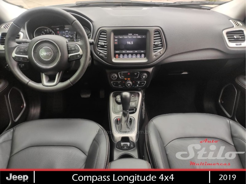 COMPASS 2.0 LONGITUDE TD350 TURBO DIESEL 4X4 4P AUTOMÁTICO - 2019 - BENTO GONçALVES
