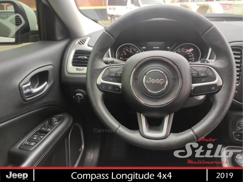 COMPASS 2.0 LONGITUDE TD350 TURBO DIESEL 4X4 4P AUTOMÁTICO - 2019 - BENTO GONçALVES